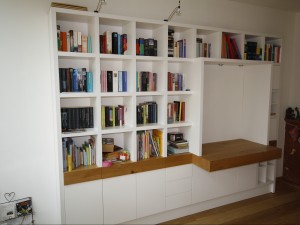 Diks Design, meubelmaker, design meubelen, op maat gemaakt, boekenkast, thuiswerken